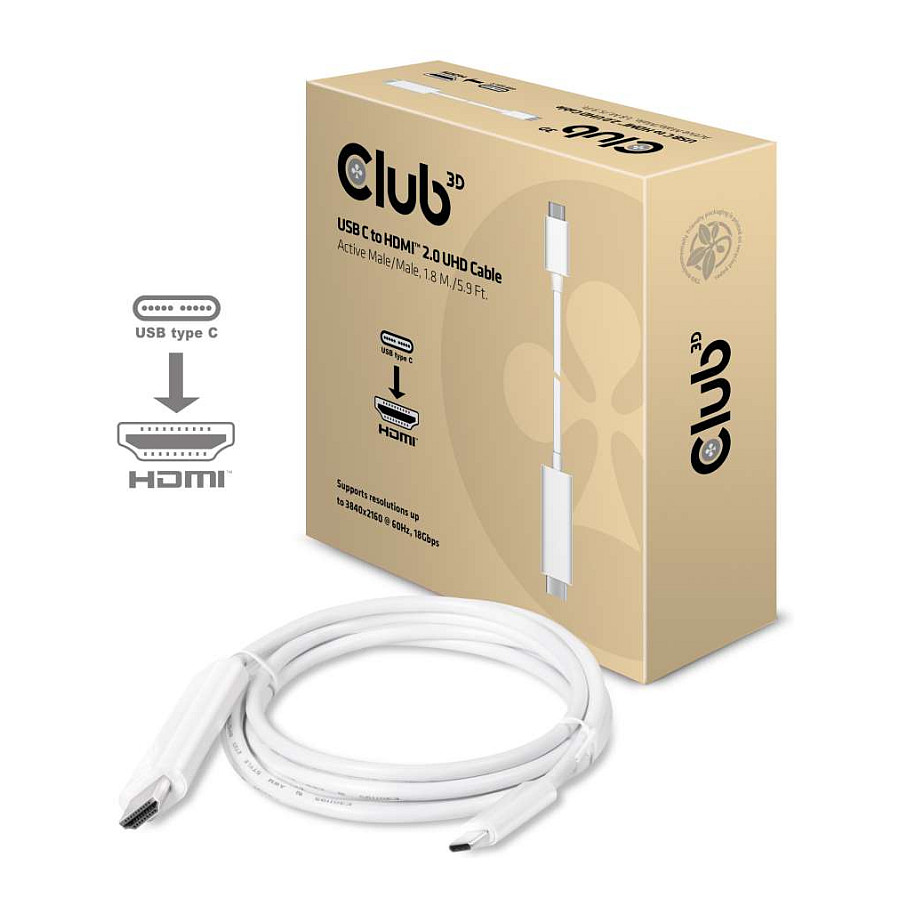 CLUB3D CAC-1514 video cable adapter