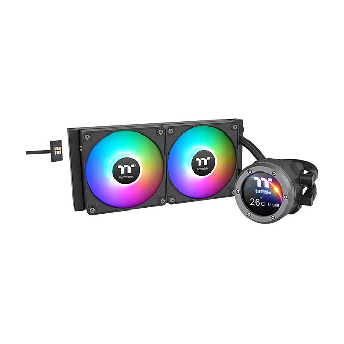 K Thermaltake Wasserkühlung TH240 V2 Ultra EX ARGB CPU All-In-One Liquid Cooler Black