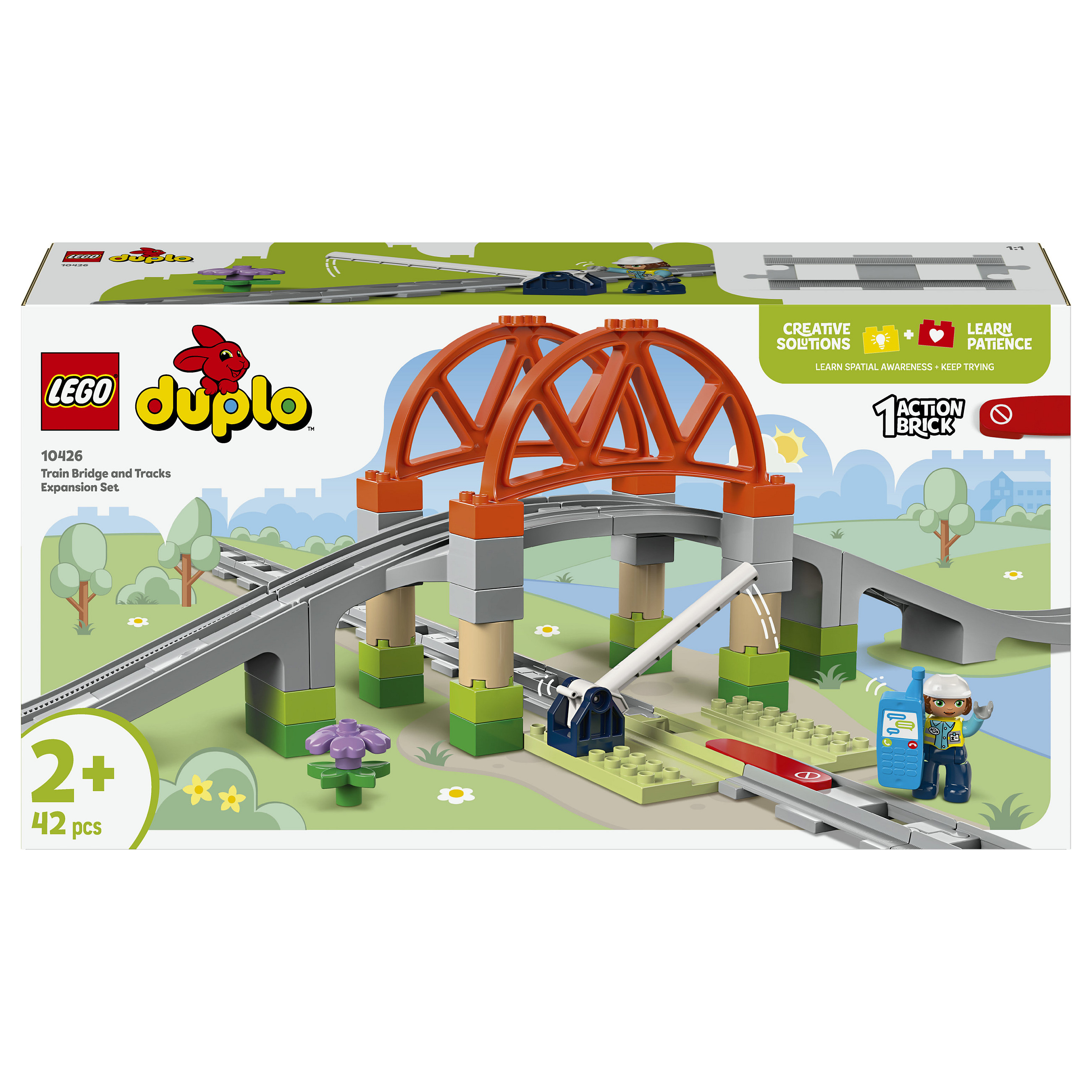 LEGO DUPLO Train Bridge and Tracks Expansion Set Spielwaren