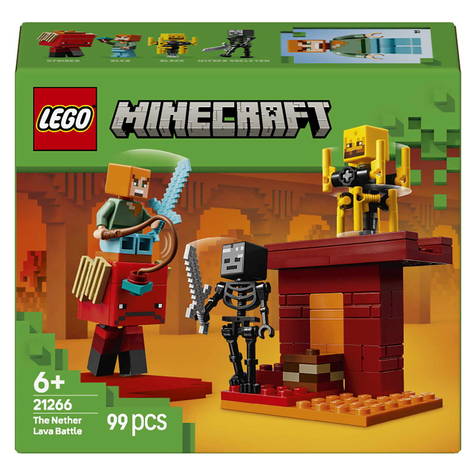 LEGO Minecraft The Nether Lava Battle Spielwaren