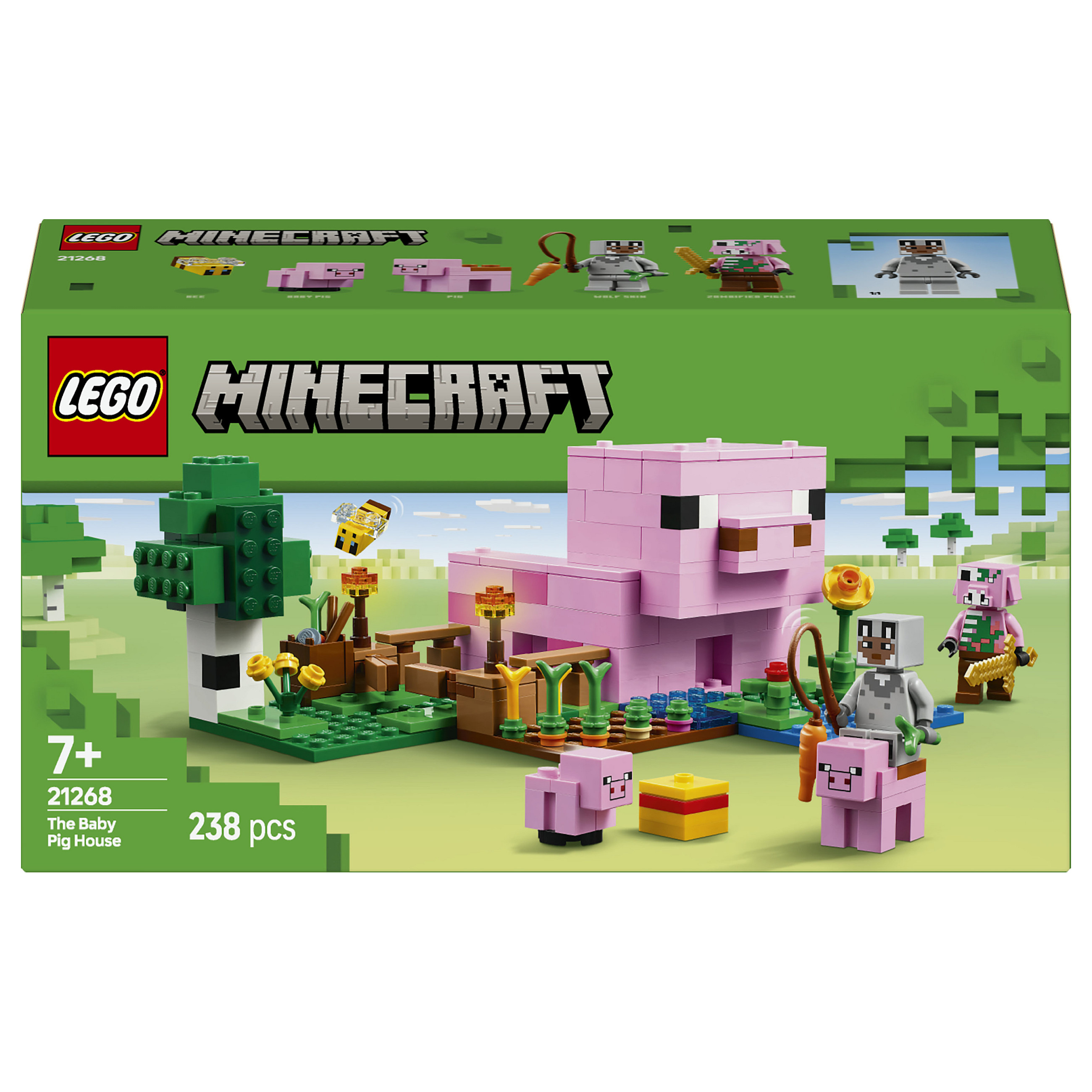 LEGO Minecraft The Baby Pig House Spielwaren