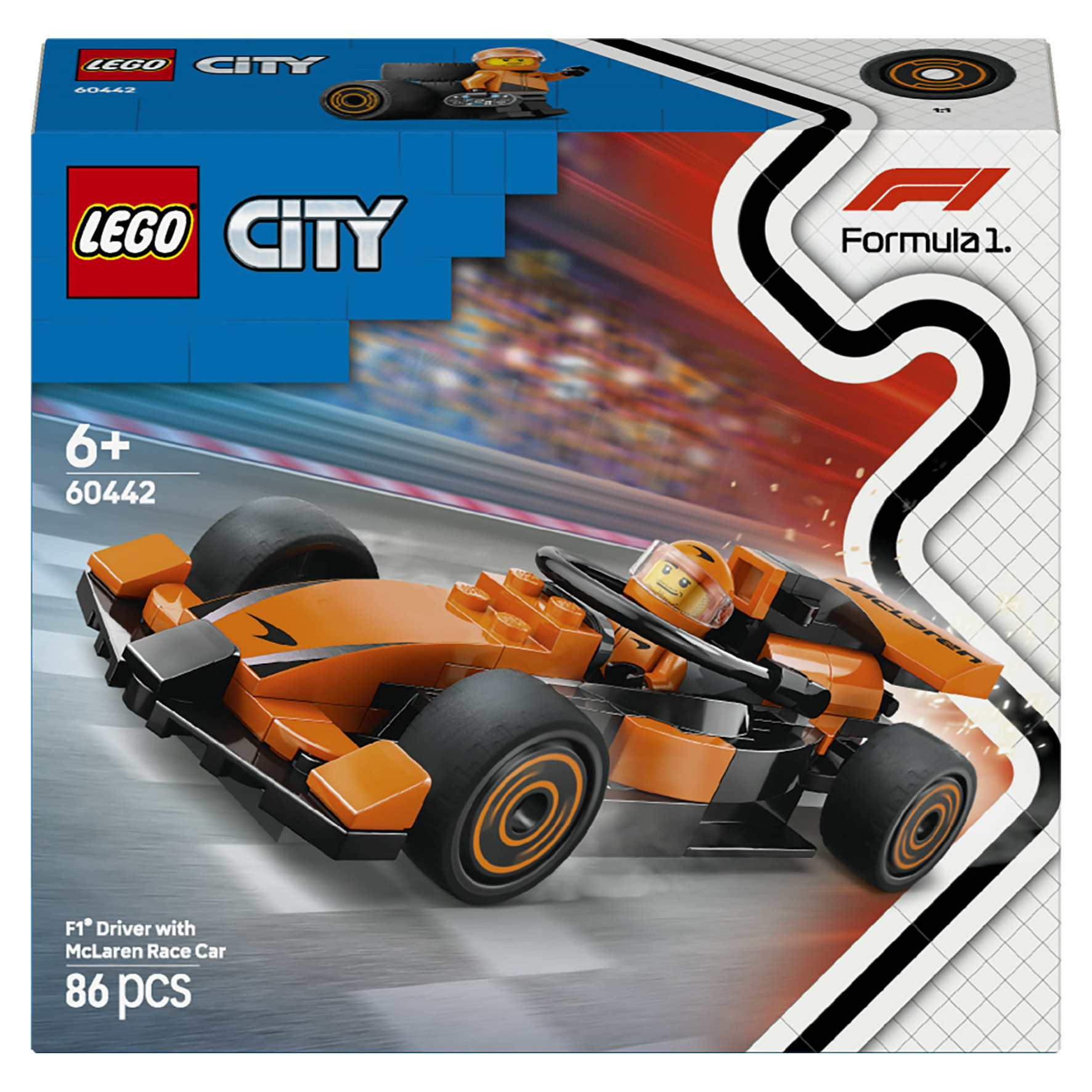 LEGO 60442 City F1 Rennfahrer mit McLaren Rennauto Spielwaren
