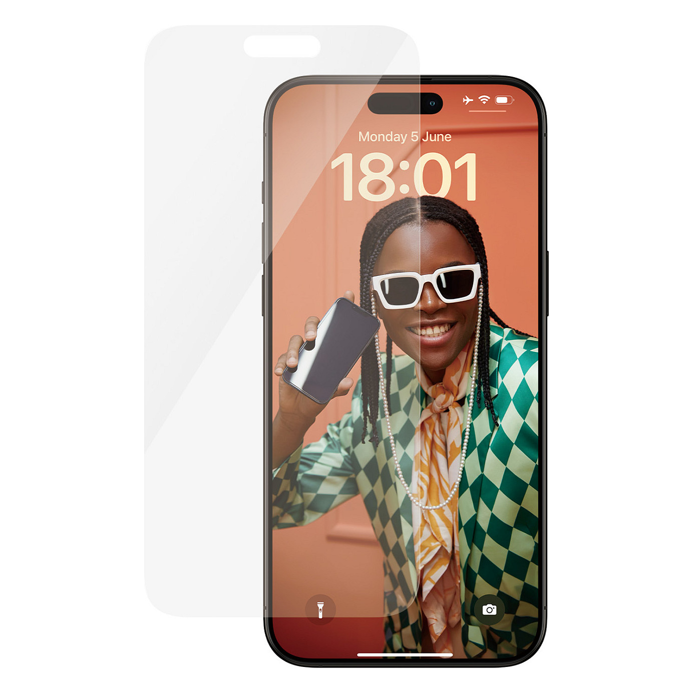PanzerGlass Screen Protector iPhone 15 Pro Max. Classic Fit