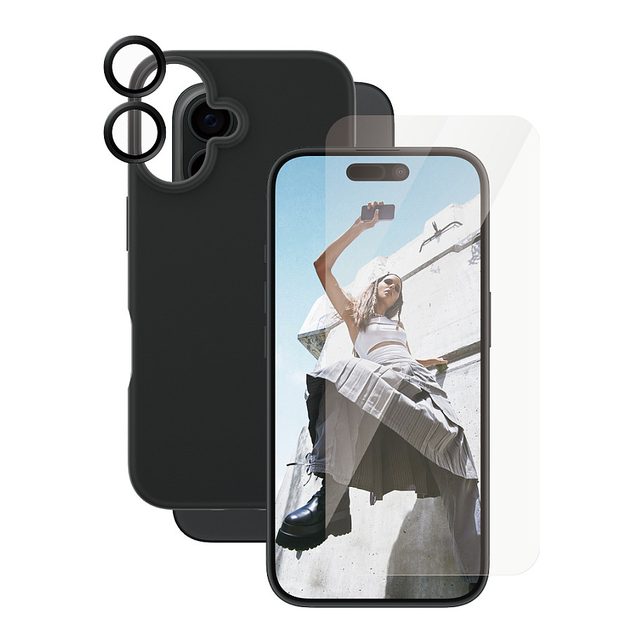 PanzerGlass CAREâ„¢ by ® 3-in-1 Bundle iPhone 16 Smartphone Zubehör