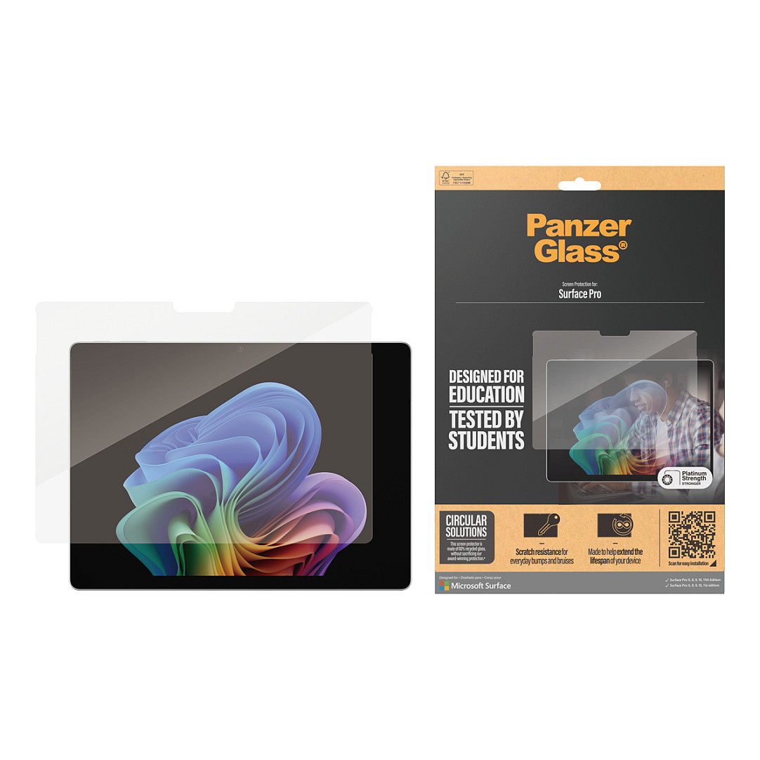 PanzerGlass ® Screen Protector Microsoft Surface Pro X | Pro 8 | Pro 9 | Pro 10 | Pro 11 | Pro 12 | Ultra-Wide Fit