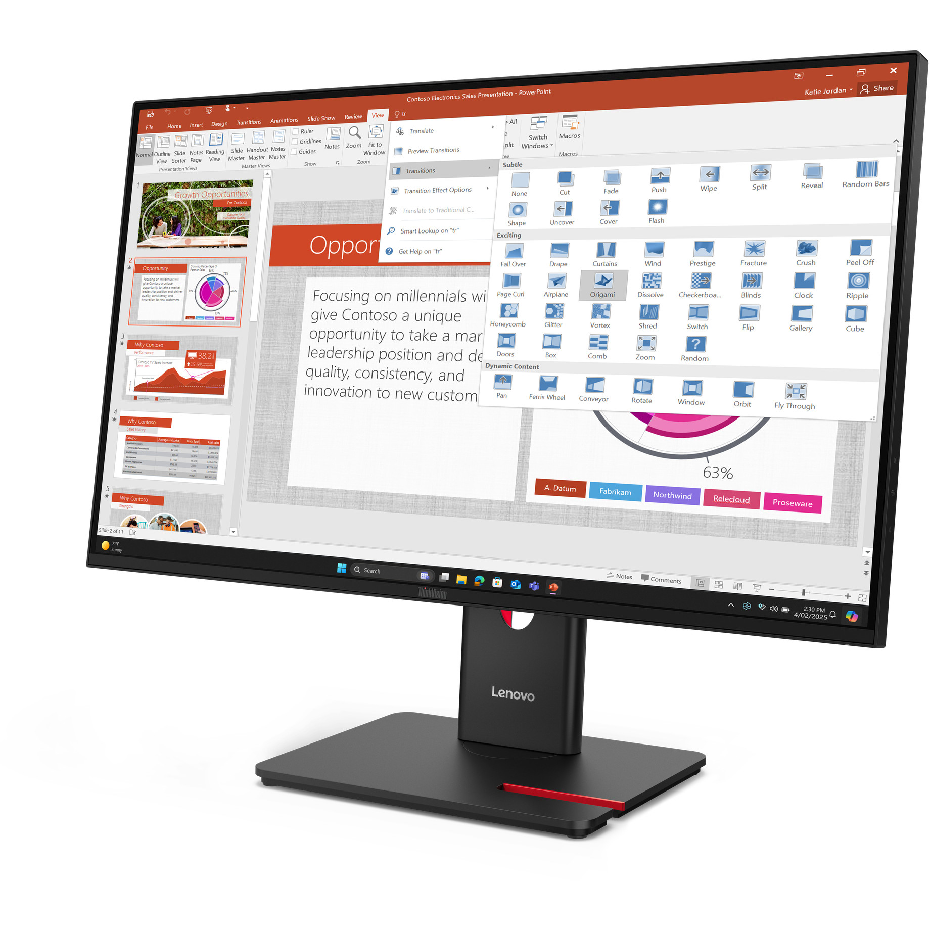 Lenovo ThinkVision T27-40 computer monitor