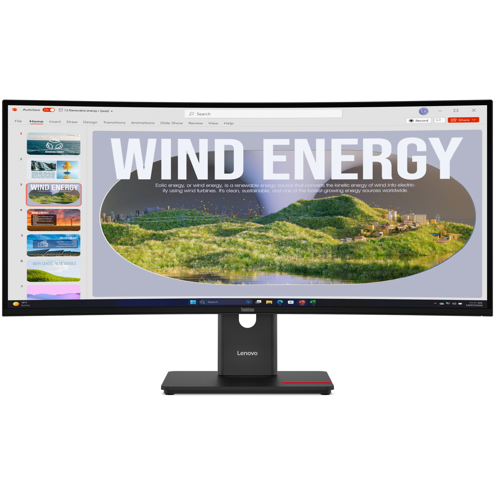 Lenovo ThinkVision T34WD-40 computer monitor
