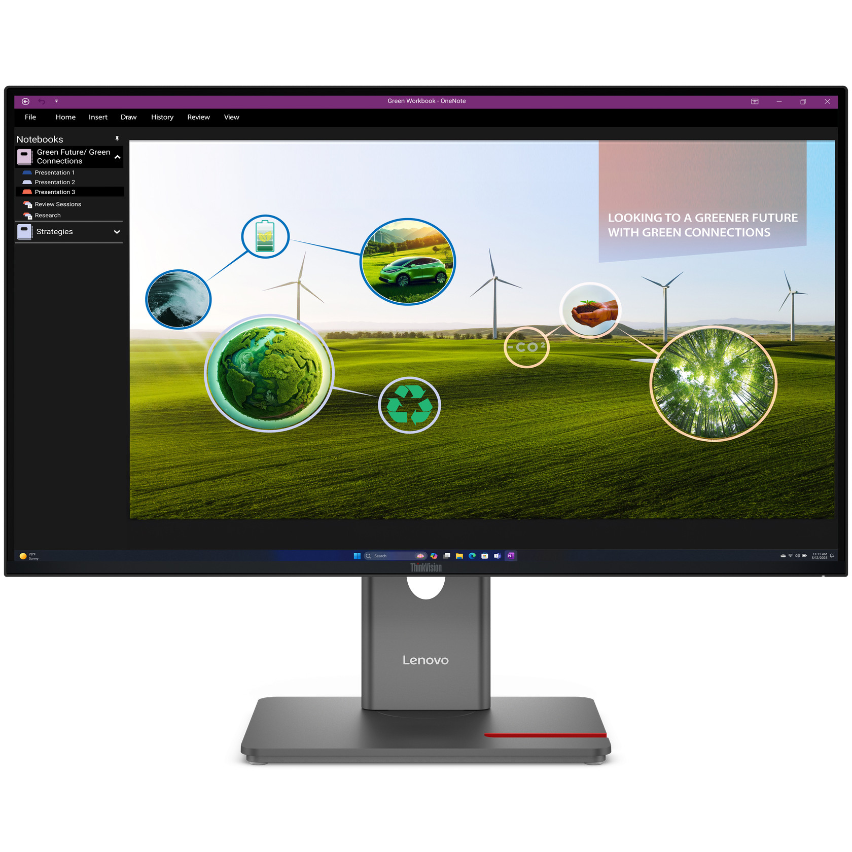Lenovo ThinkVision P27Q-40 computer monitor