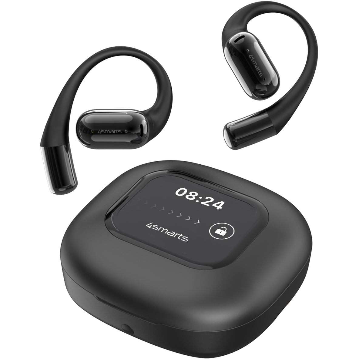 4smarts Open-Ear Bluetooth Kopfhrer SkyBuds AI Screen.schwarz