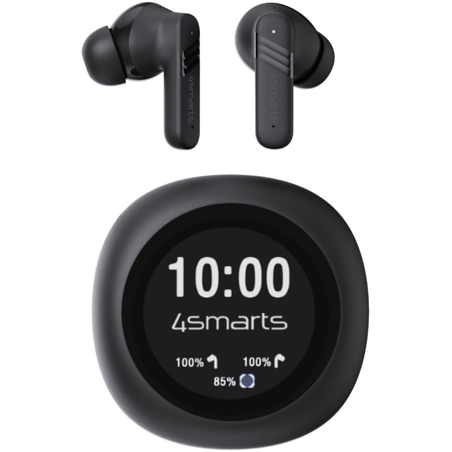 4smarts TWS Bluetooth Kopfhrer SkyBuds Screen Pro ANC.schwarz