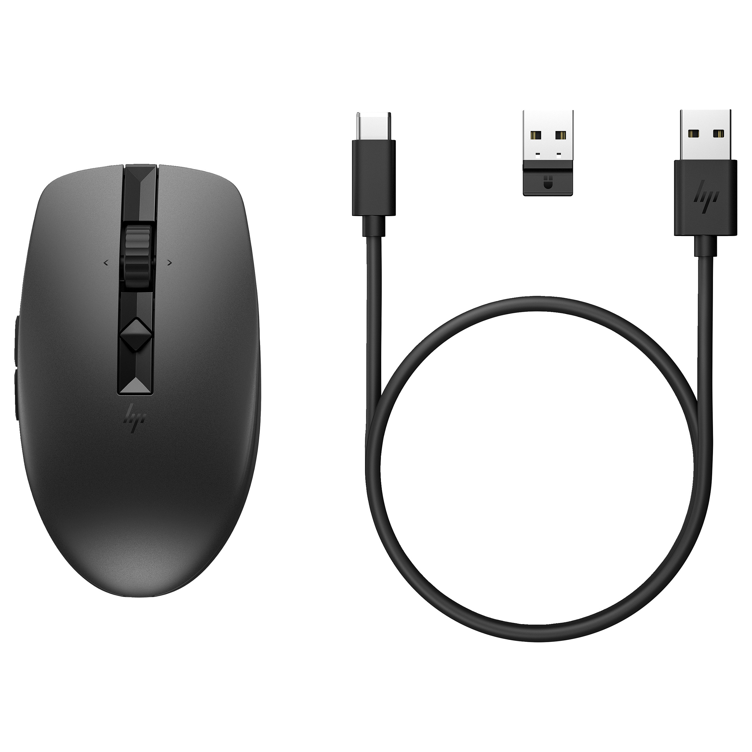 HP Maus 710 Kabellos BT/USB-A/C-Empfänger 7 Tasten Schwarz