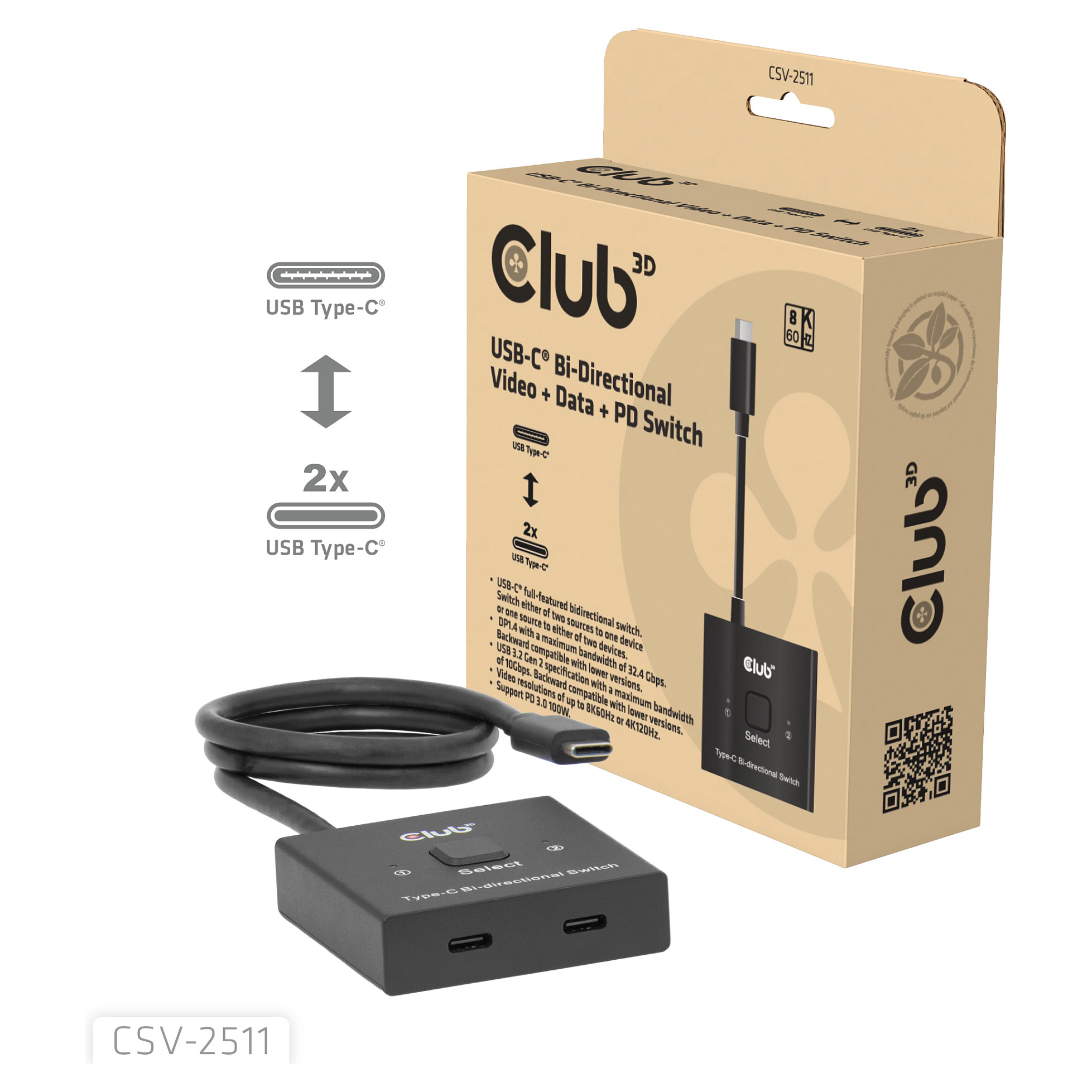 CLUB3D CSV-2511 video splitter