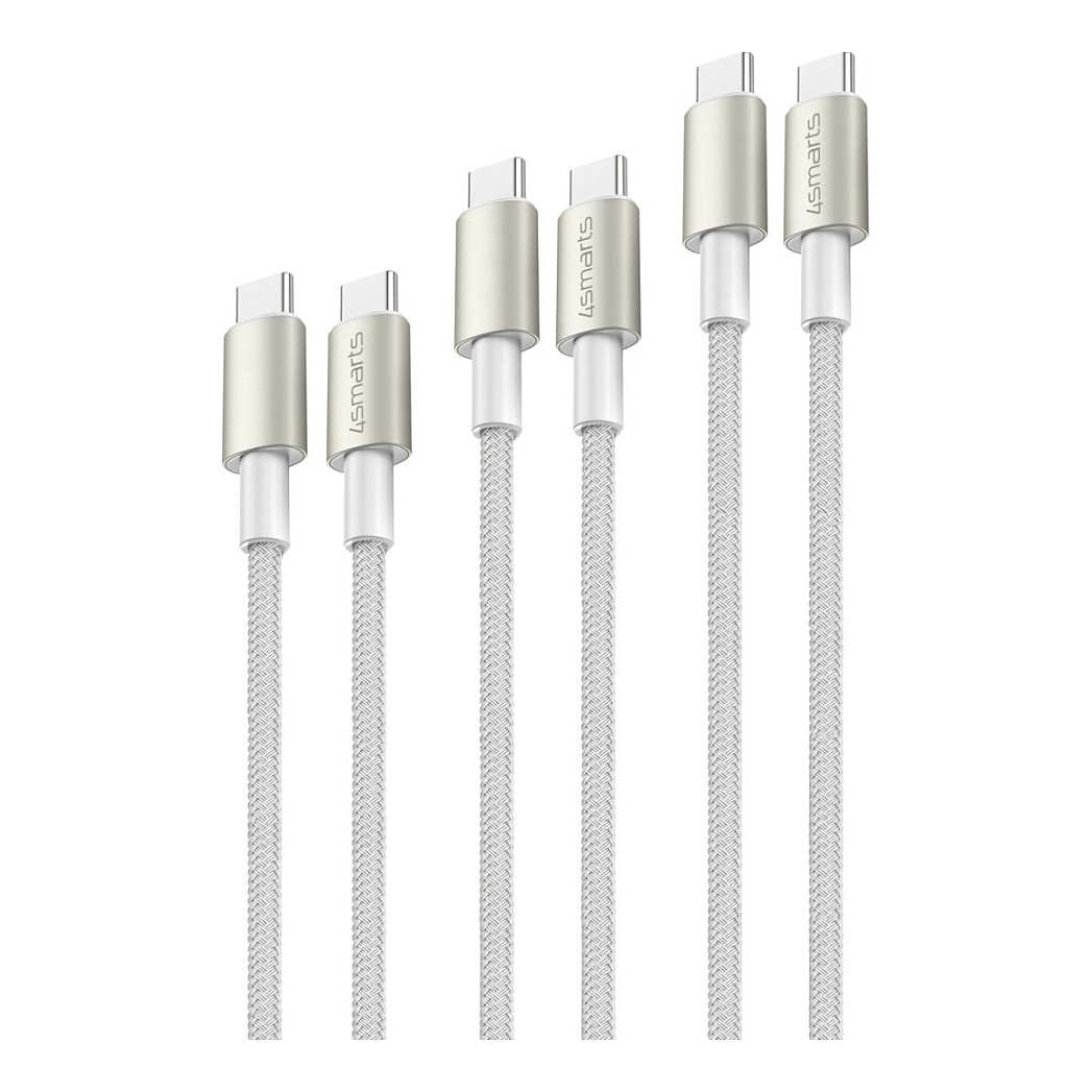 4Smarts 4smarts USB-C Kabelset PremiumCord 60W+ DigitAdapter&Koppler