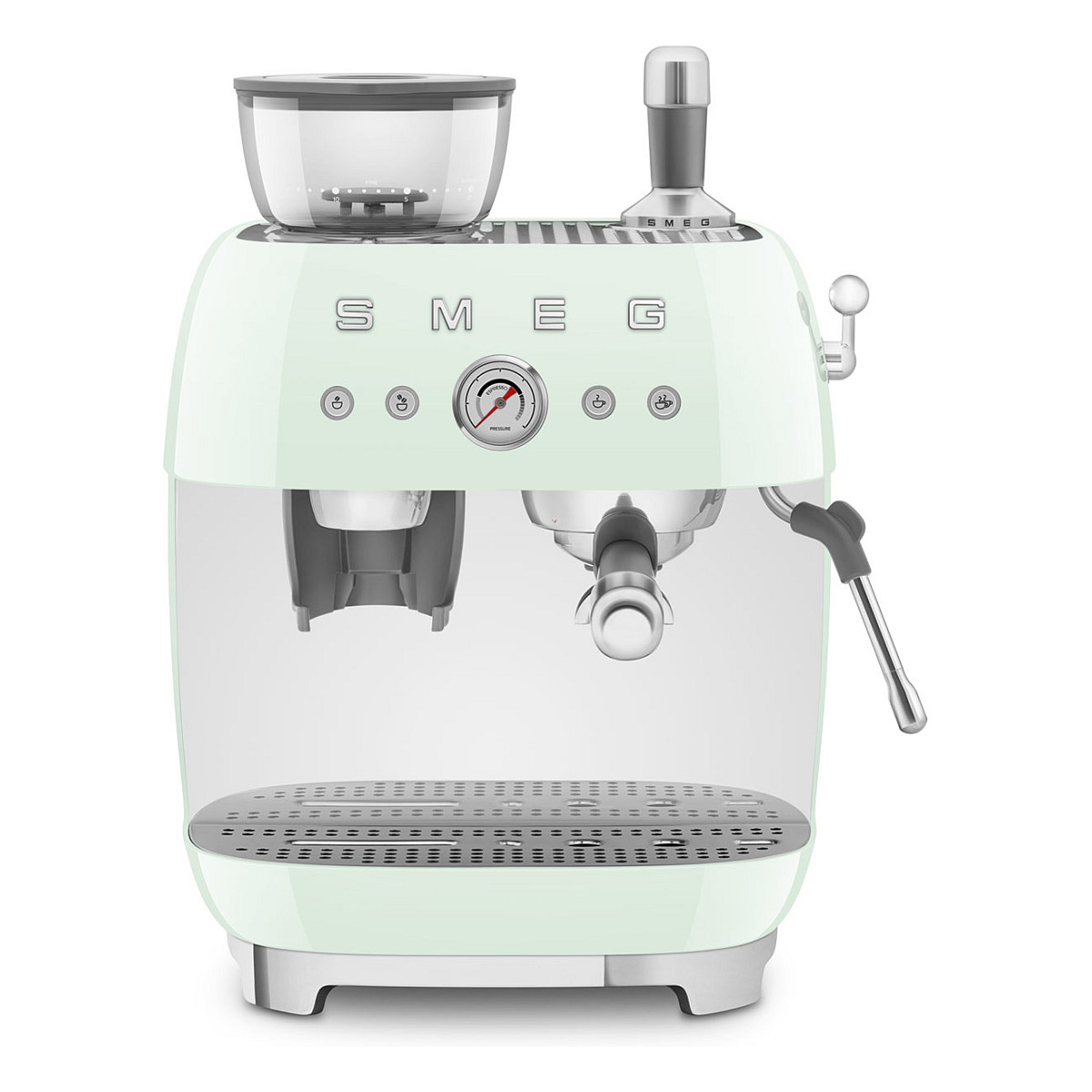 SMEG EGF03PGEU Espressomaschine, Kaffeevollautomat 50s Style, Pastellgrün