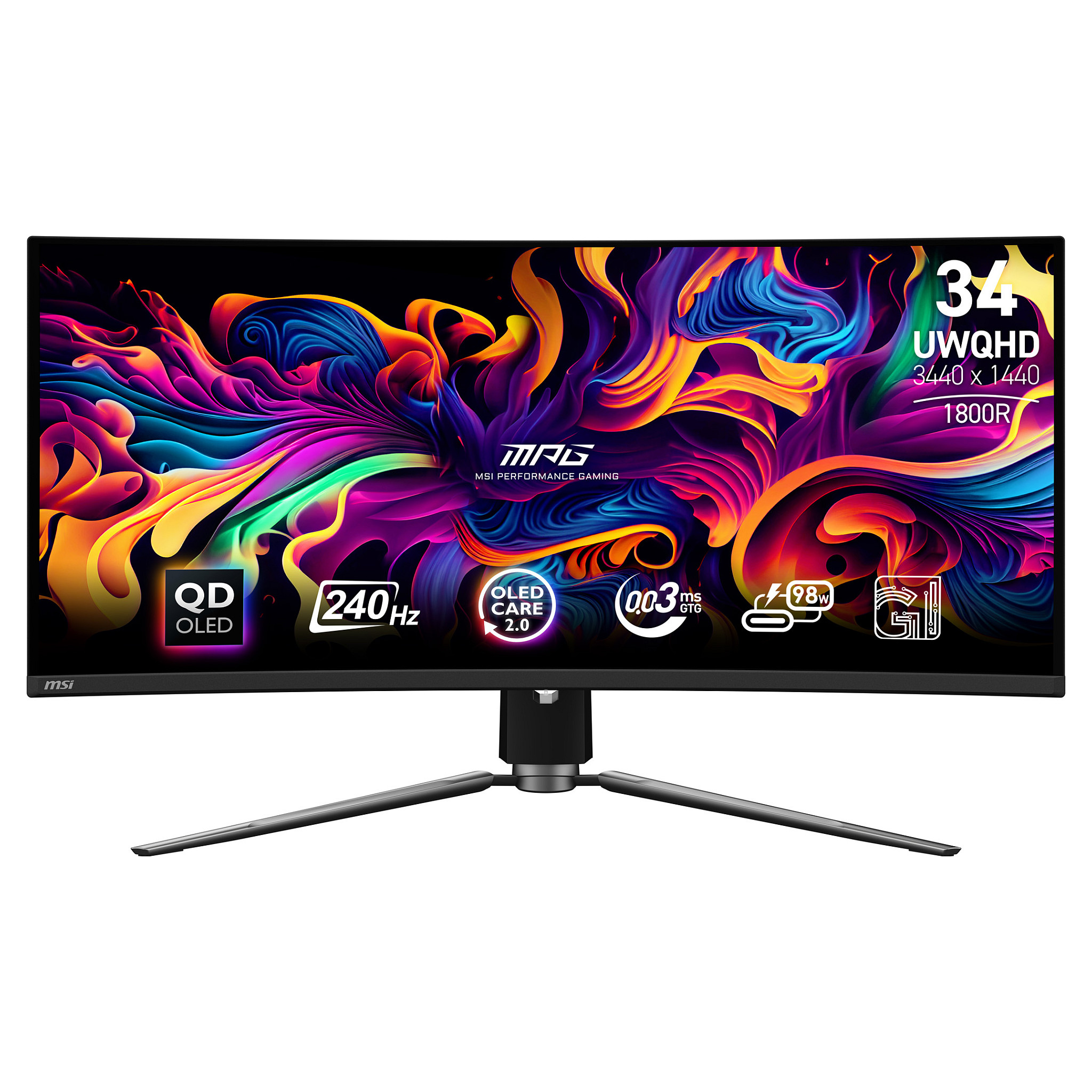 MSI MPG 341CQPX QD-OLED computer monitor