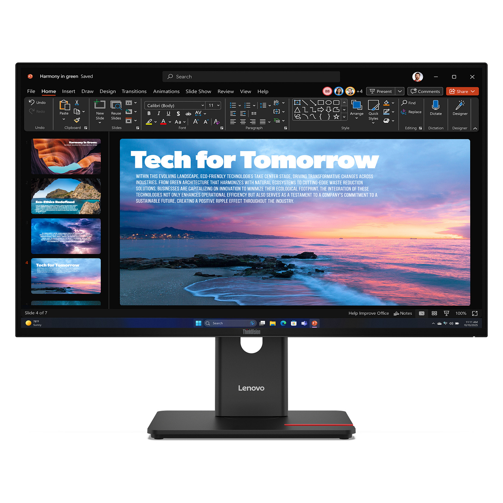 Lenovo ThinkVision T27QD-40 computer monitor