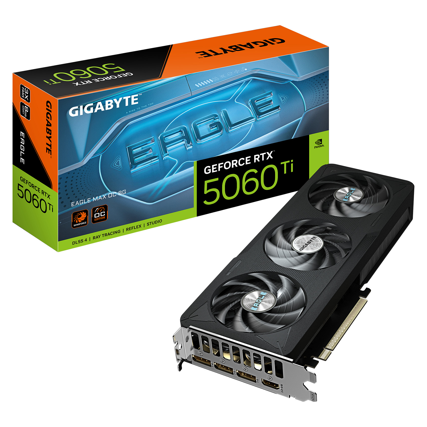 4719331356637 - GIGABYTE GeForce RTX 5060 Ti EAGLE MAX OC - 8GB GDDR7 RAM - Grafikkarte