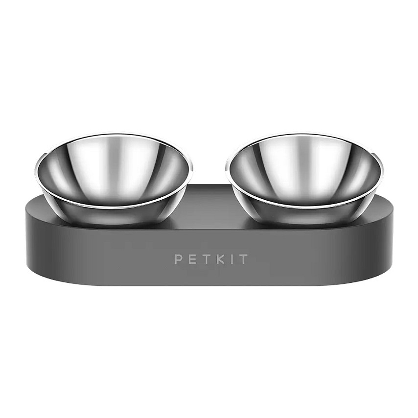 PETKIT Katzennapf Nano Metall erhht Edelstahl 15 Grad geneigt rutschfest Hobby & Freizeit