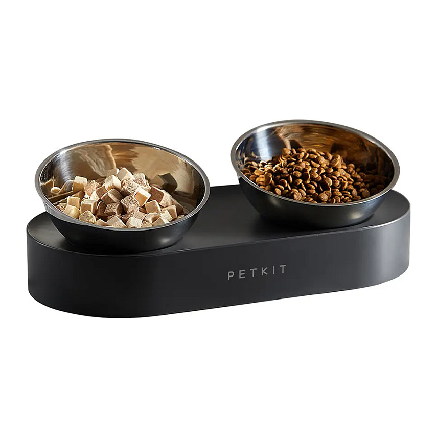 PETKIT Katzennapf Nano Metall erhht Edelstahl 15 Grad geneigt rutschfest