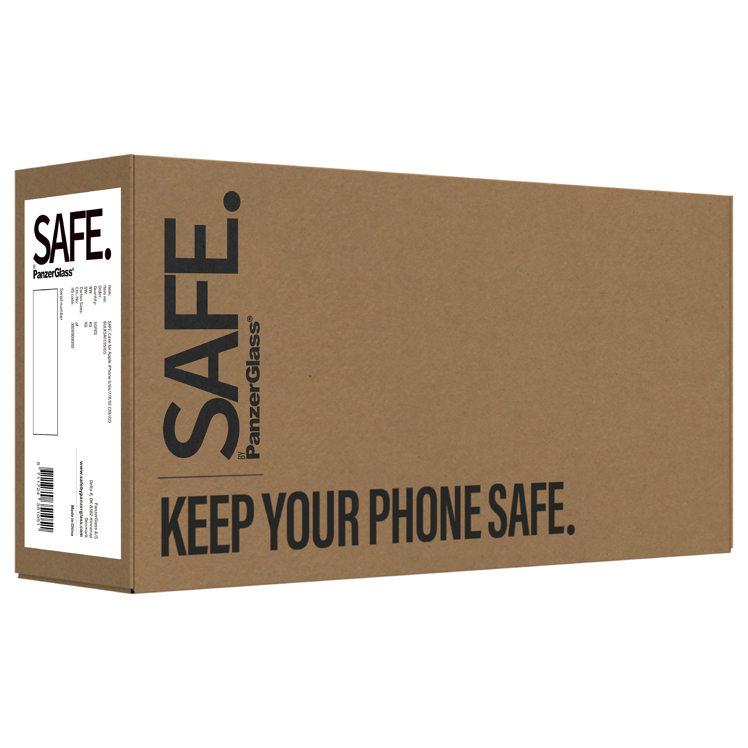 PanzerGlass SAFE. by ® TPU Case Transparent iPhone 6 | 6s | 7 | 8 | SE (2020/ 2022) | BULK