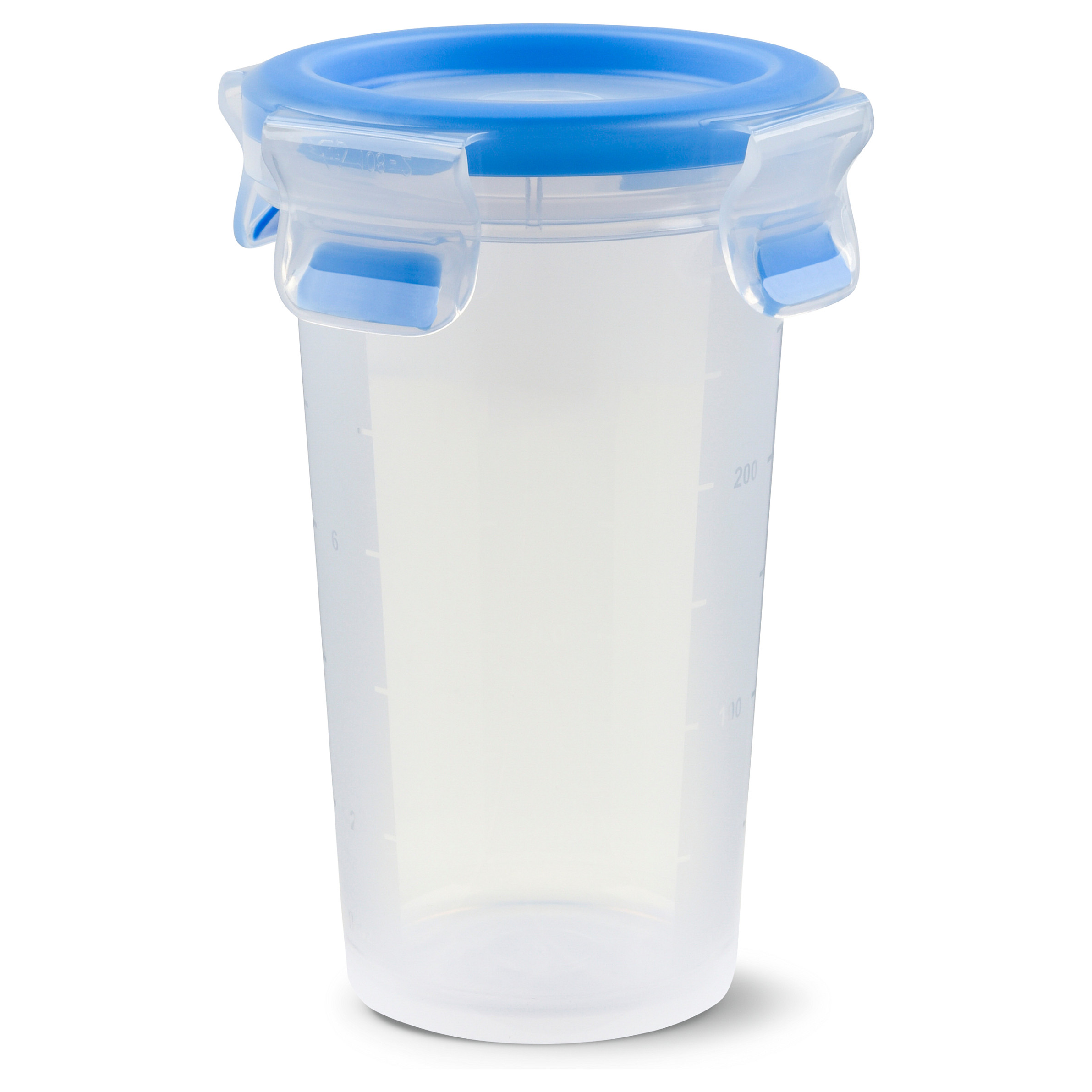 Emsa 508551 Runde Frischhaltedose mit Deckel. 0.35 Liter. Transparent/Blau