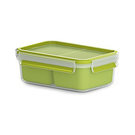Emsa Lunch- und Snackbox mit 2 praktischen Einstzen und Deckel.