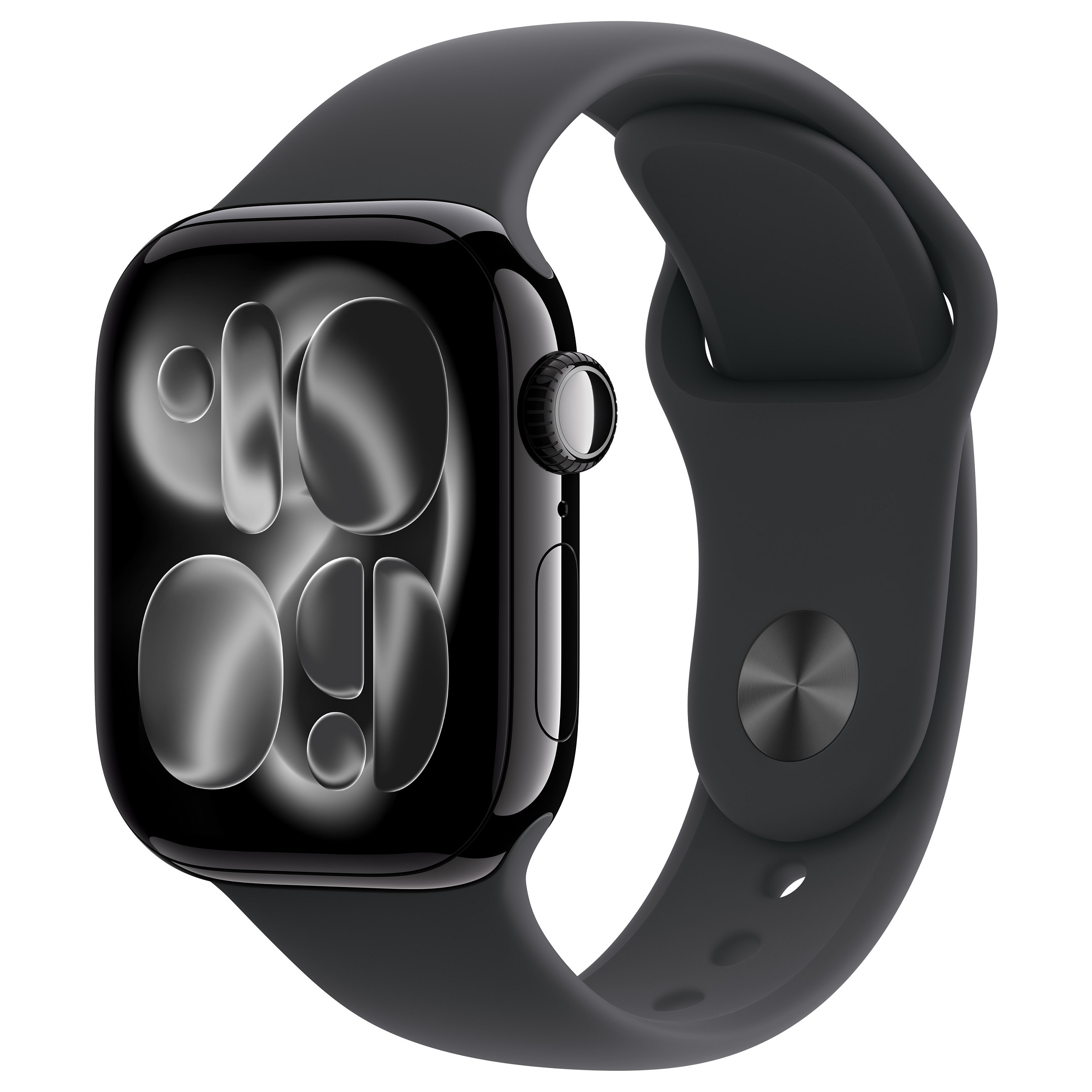 Apple Watch S11 Aluminium 42mm Diamantschwarz (Sportarmband schwarz) M/L