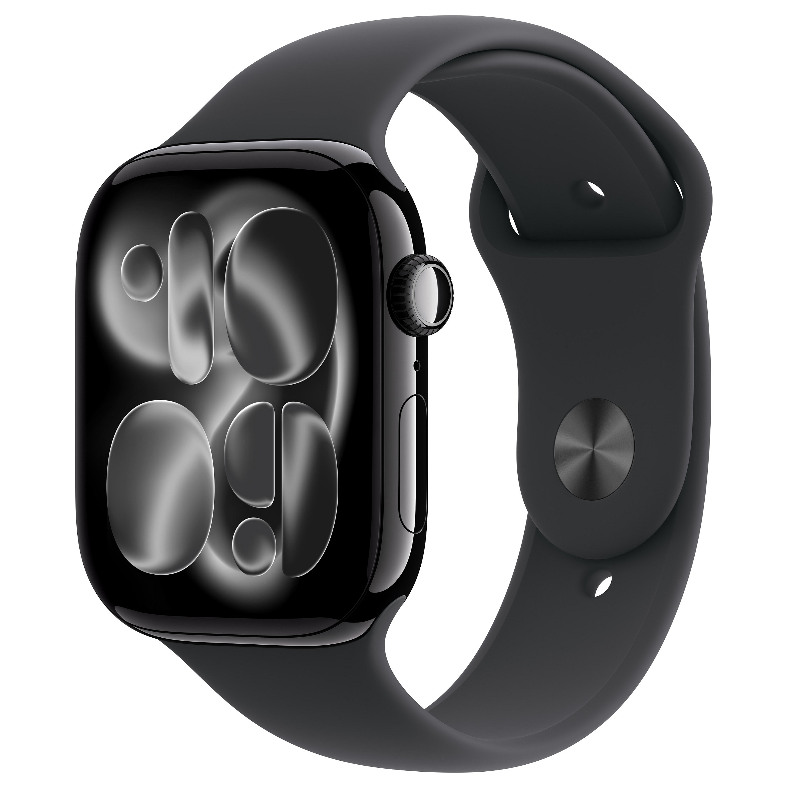 Apple Watch S11 Aluminium 46mm Diamantschwarz (Sportarmband schwarz) S/M