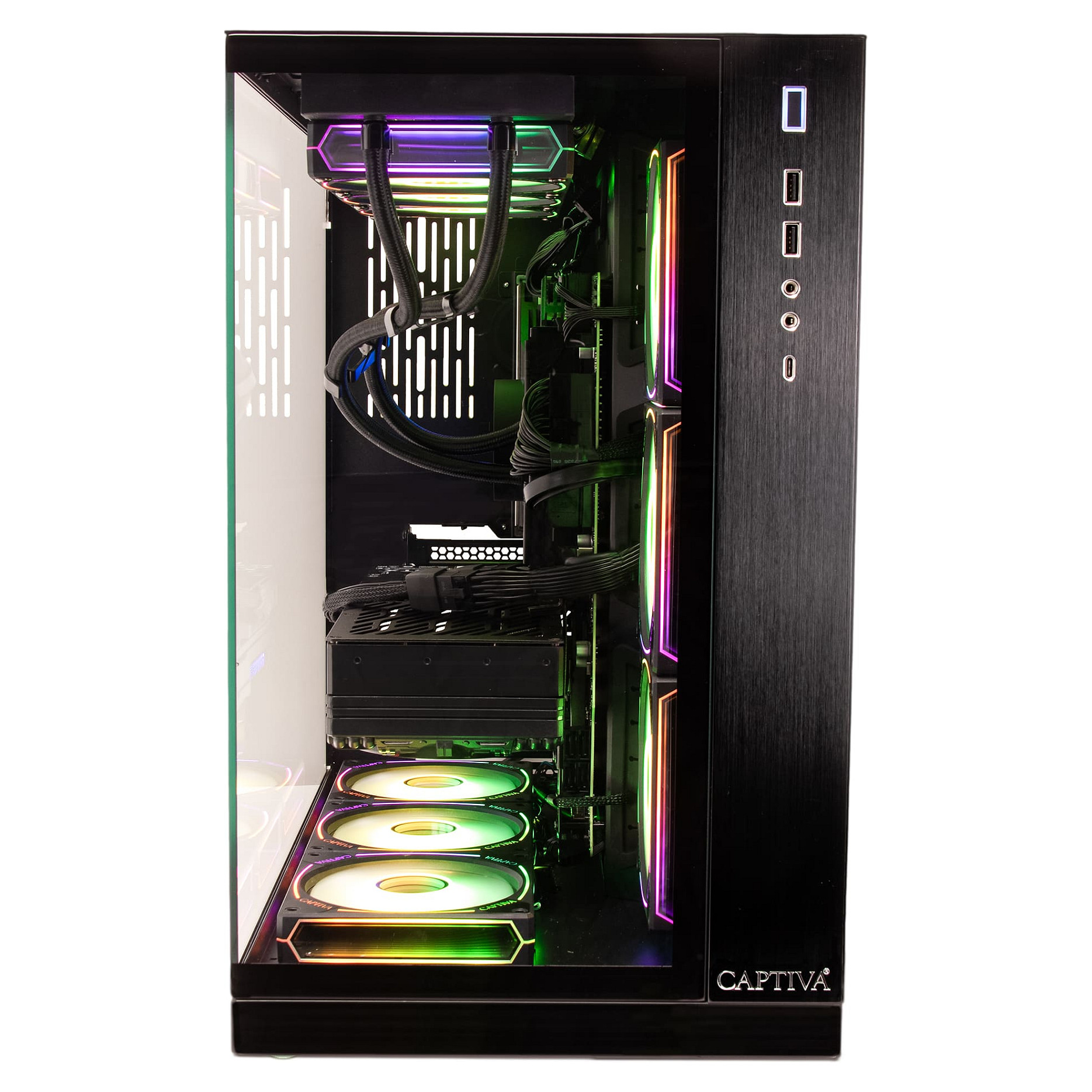 CAPTIVA PC Highend Gaming I89-020 (i9-14900KF/RTX5080 16GB GDDR7/SSD 2TB/64GB/WLAN/Windows 11 Home 64-bit)