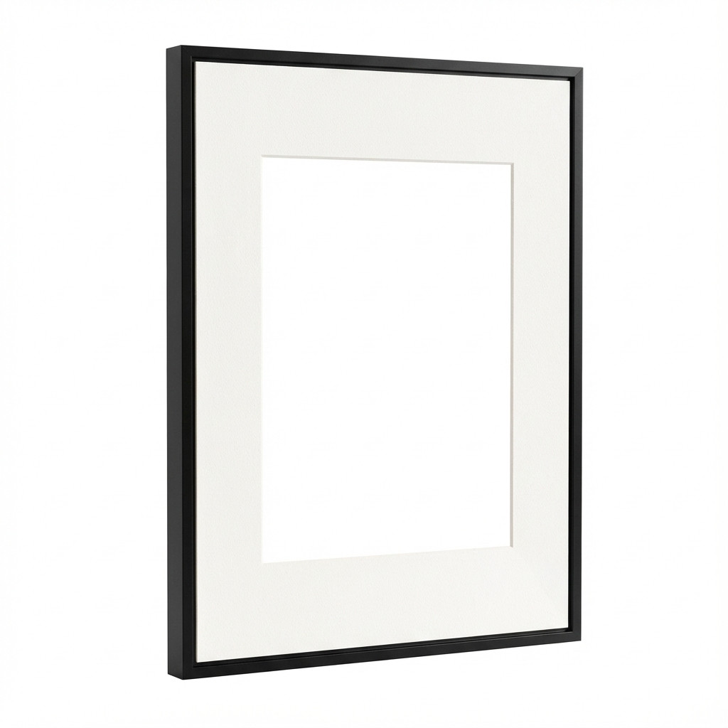 AURA Photoframe Aspen Ink with Paper Mat