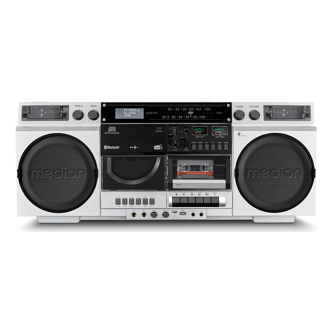 Medion P66538 Retro-Boombox weiß