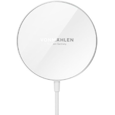 Vonmählen Wireless Charger Aura Mini magnet. Ladekabel White