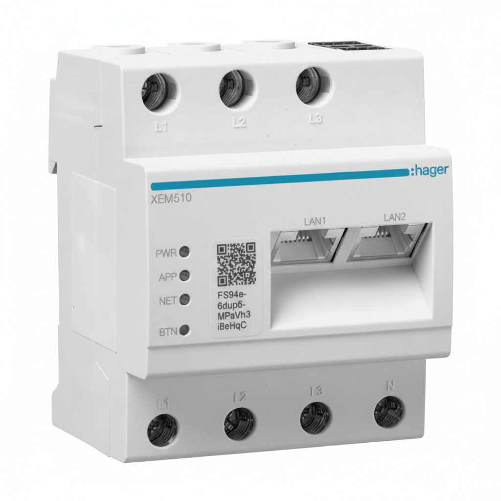 Hager Ladestation witty plus XVL122C Ladekabel 22kW 6,5m MID OCPP Dienstwagen