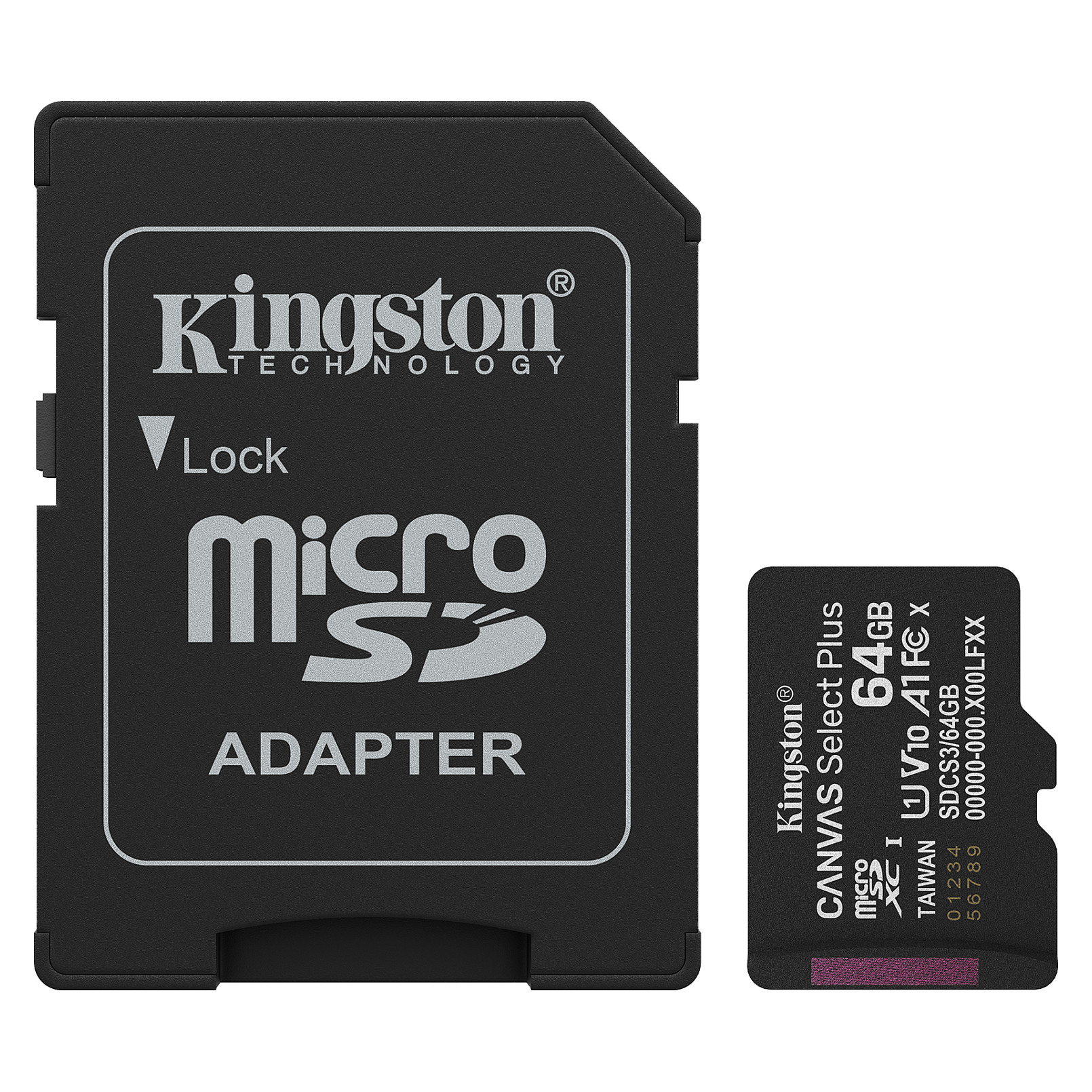 0740617348408 - SD MicroSD Card  64GB SDXC Canvas+ Gen3 mAdapter retail