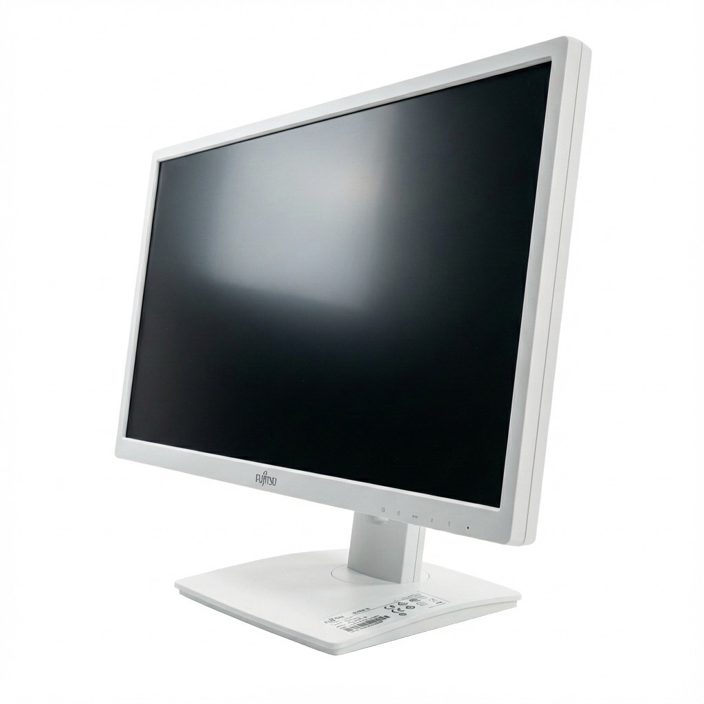 TFT Fujitsu B24W-6 LED 24" FHD 1920x1080 Weiss mit Standfuß