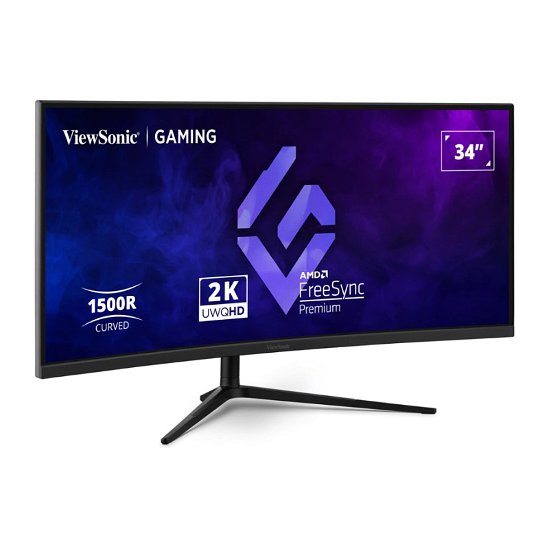 ViewSonic VX3418C-2K (86.4 cm (34 Zoll). schwarz. UWQHD. VA. Curved. Free Sync Premium. 180Hz Panel)