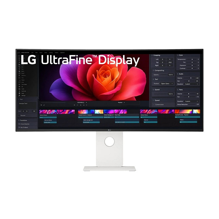 101.6 cm/40" (5120×2160) LG 40U990A-W 21:9 NanoIPS 5 ms 120Hz Thunderbolt 5 (96W) HDMI 2.1×2 DP2.1 USB-C KVM Daisy-Chain Curved White