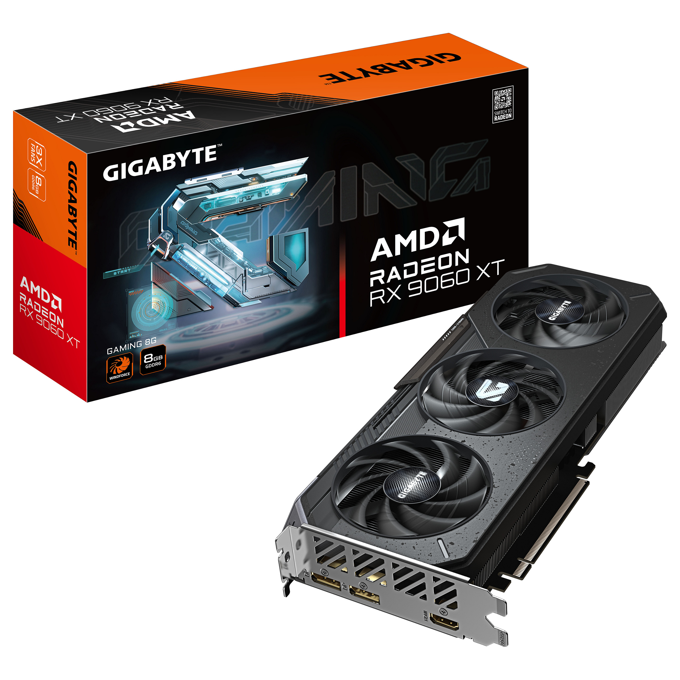 4719331356361 - GIGABYTE Radeon RX 9060 XT GAMING - 8GB GDDR6 RAM - Grafikkarte