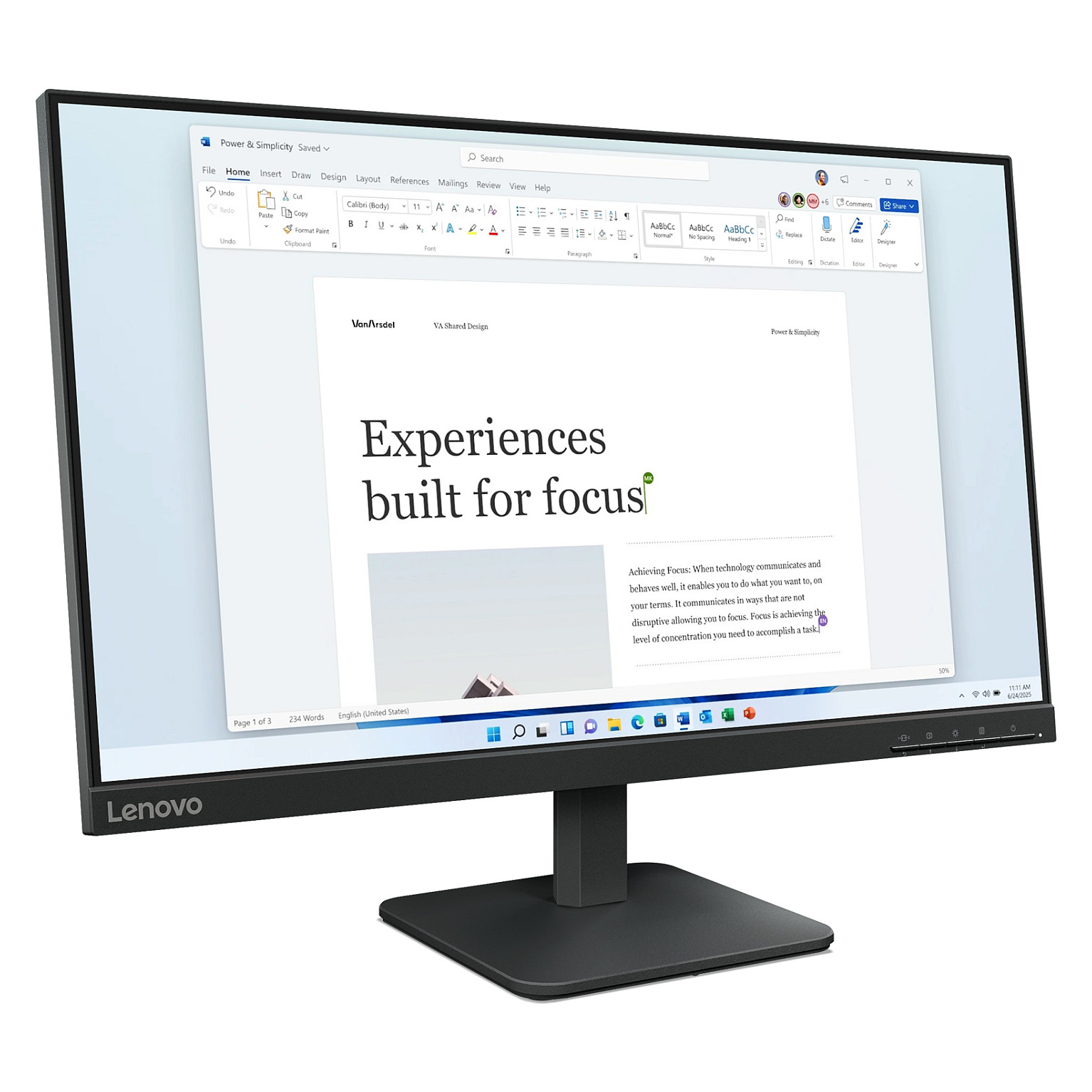 Lenovo L24-4e computer monitor
