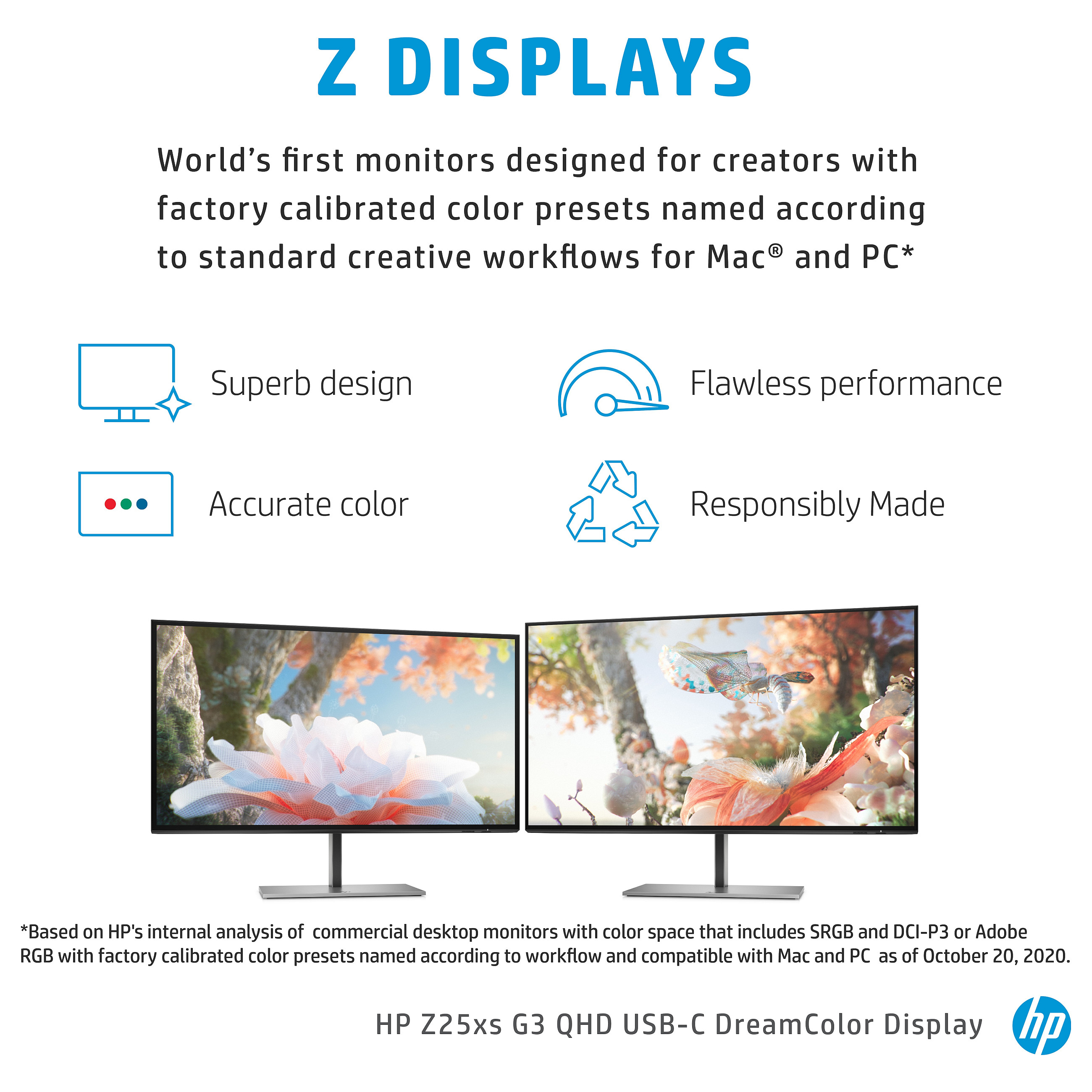 HP Z25xs G3 computer monitor