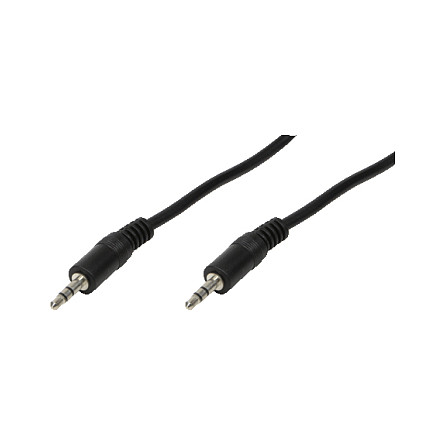 Logilink Audiokabel 1x 3,5mm -> 1x 3,5mm St/St 3.00m bk