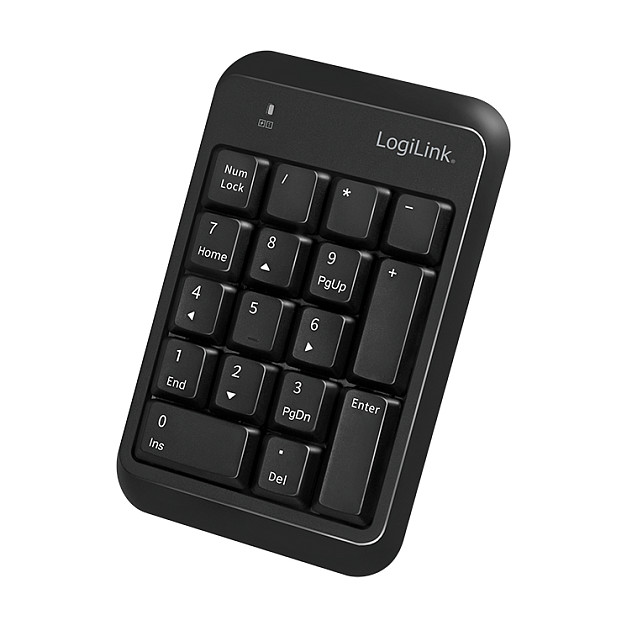 Logilink Keypad Bluetooth, mit 17 Tasten, V5.1, schwarz