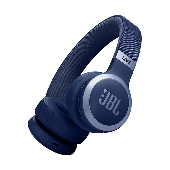 JBL Live 670 NC Bluetooth On-Ear-Kopfhrer mit Noise-Cancelling, Blau Kopfhörer