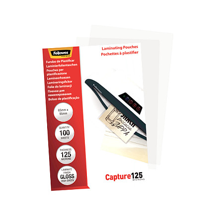 Fellowes Laminierfolie Capture 65x95 125Mikron glänzend 100P