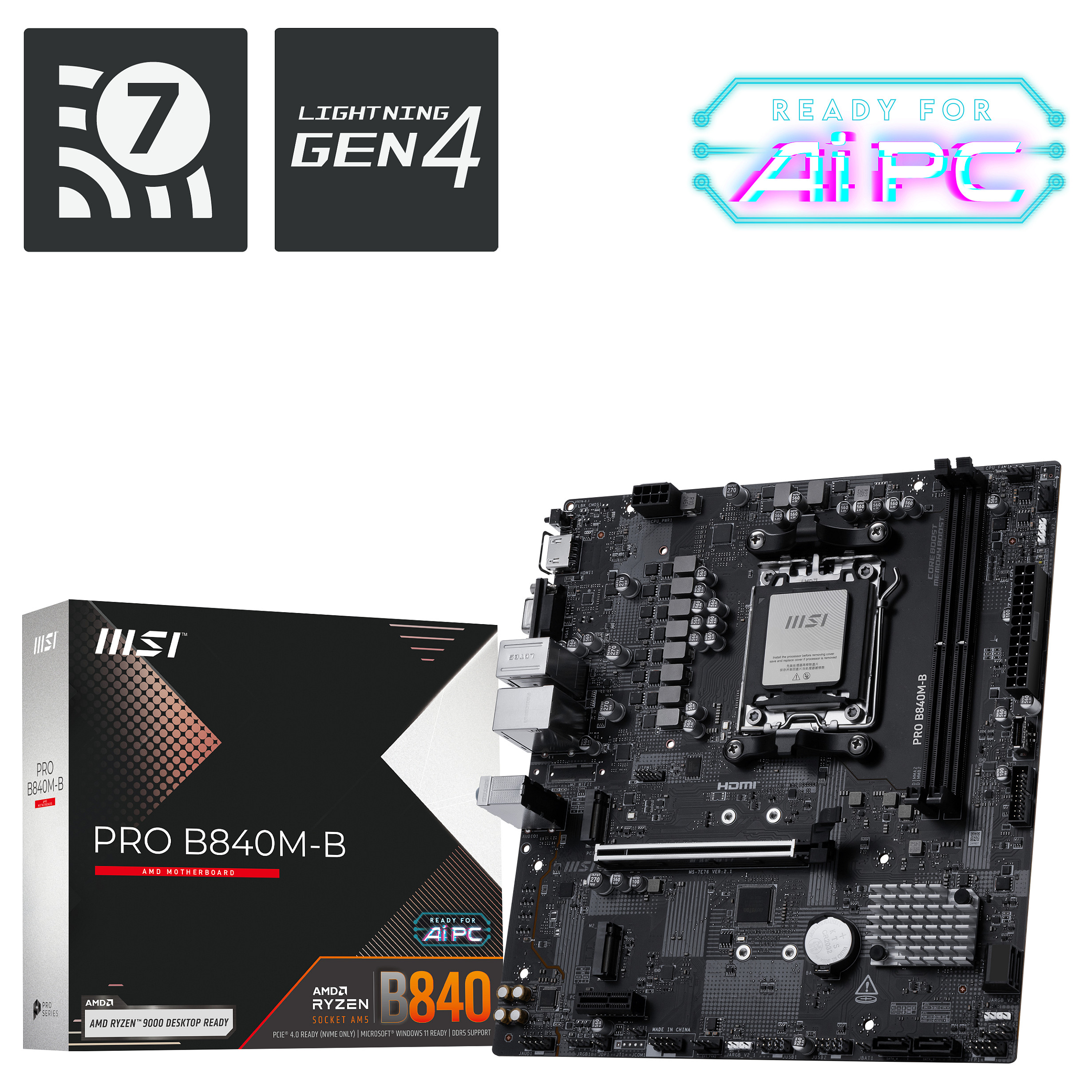 MSI PRO B840M-B motherboard
