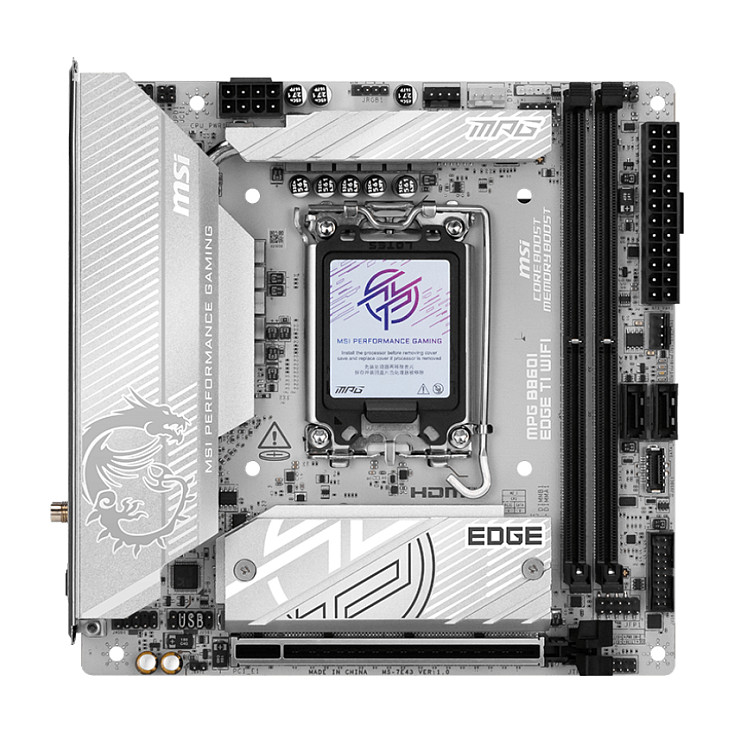MSI MPG B860I EDGE TI WIFI motherboard