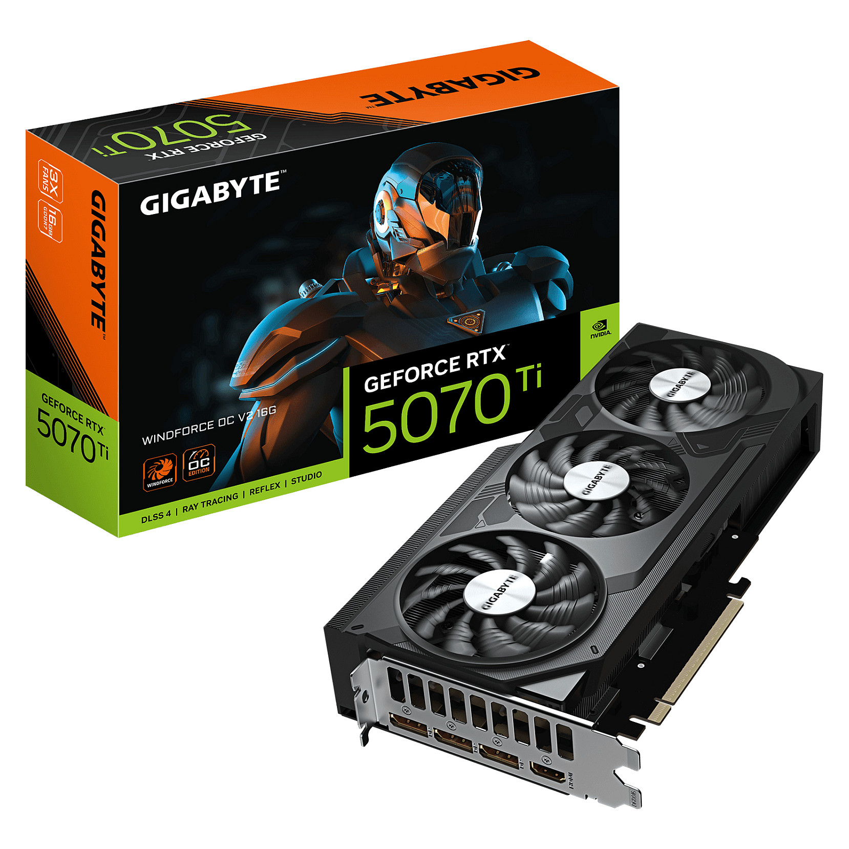 GIGABYTE GeForce RTX 5070 Ti WINDFORCE OC V2 16G