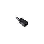 BACHMANN Kaltgertestecker IEC320 C20 16A/250VAC schwarz Schraubanschluss