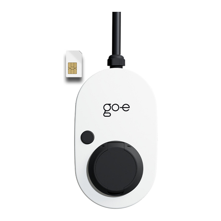 go-e Charger Gemini 2.0, 22 kW (32A 3-phasig) (wei/schwarz, ohne Kabel, 4G/LTE)