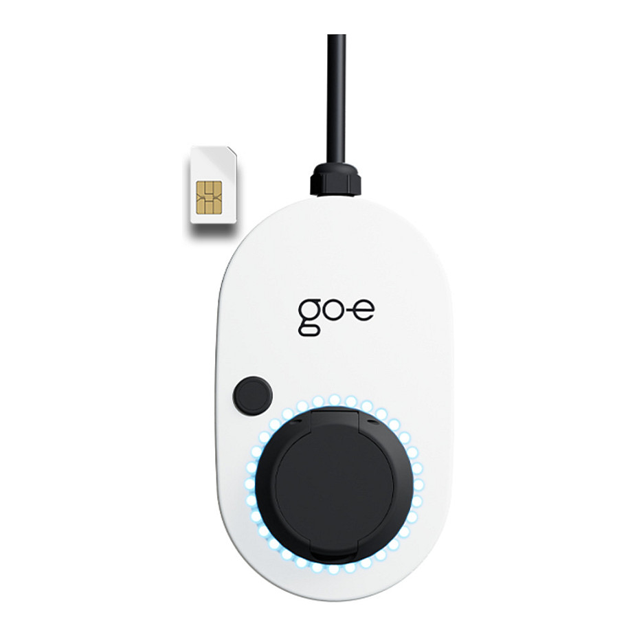 go-e Charger Gemini 2.0, 11 kW (16A 3-phasig) (wei/schwarz, ohne Kabel, 4G/LTE)